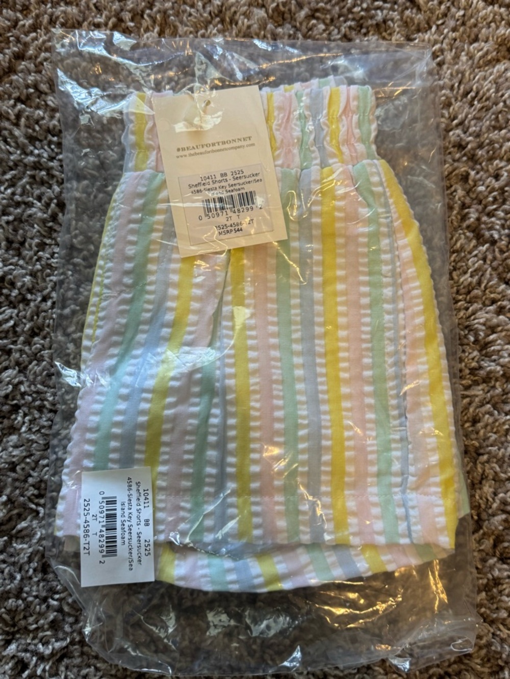 The Beaufort Bonnet Company - 2T Sheffield Shorts - Seersucker